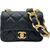 シャネル CHANEL マトラッセ スモールフラップバッグ AS3213 ブラック ゴールド金具 ラムスキン レディース ショルダーバッグ