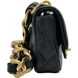 シャネル CHANEL マトラッセ スモールフラップバッグ AS3213 ブラック ゴールド金具 ラムスキン レディース ショルダーバッグ