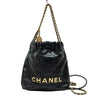 シャネル CHANEL CHANEL22ミニバッグ AS3980 ブラック ゴールド金具 シャイニーカーフ レディース ショルダーバッグ
