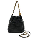 シャネル CHANEL CHANEL22ミニバッグ AS3980 ブラック ゴールド金具 シャイニーカーフ レディース ショルダーバッグ