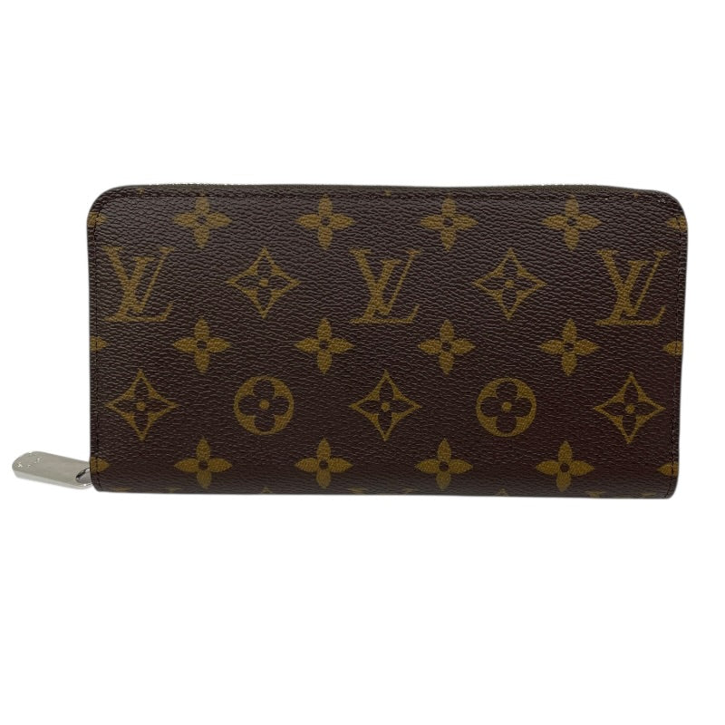 ルイ・ヴィトン LOUIS VUITTON ジッピー・ウォレット M27029 ブラウン/シルバー/シルバー金具 モノグラム メンズ 長財布 ルイ・ヴィトン LOUIS VUITTON ジッピー・ウォレット M27029 ブラウン