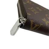 ルイ・ヴィトン LOUIS VUITTON ジッピー・ウォレット M27029 ブラウン/シルバー/シルバー金具 モノグラム メンズ 長財布