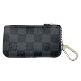 ルイ・ヴィトン LOUIS VUITTON ポシェット・クレ N60155 ブラック/グレー　シルバー金具 ダミエ・グラフィット メンズ キーケース
