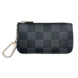 ルイ・ヴィトン LOUIS VUITTON ポシェット・クレ N60155 ブラック/グレー　シルバー金具 ダミエ・グラフィット メンズ キーケース