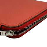 エルメス HERMES アザップロング シルクイン C刻 ルージュトマト エプソン レディース 長財布