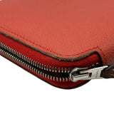 エルメス HERMES アザップロング シルクイン C刻 ルージュトマト エプソン レディース 長財布