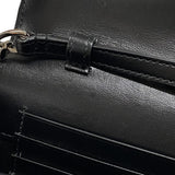 サンローラン SAINT LAURENT モノグラムチェーンウォレット 377829 ブラック シルバー金具 クロコエンボスレザー レディース ショルダーバッグ