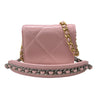 シャネル CHANEL CHANEL19 フラップコインパース AP1787 ピンク シルバー・ゴールド金具 シャイニーラムスキン レディース カードケース