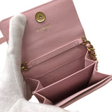 シャネル CHANEL CHANEL19 フラップコインパース AP1787 ピンク シルバー・ゴールド金具 シャイニーラムスキン レディース カードケース