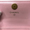 シャネル CHANEL CHANEL19 フラップコインパース AP1787 ピンク シルバー・ゴールド金具 シャイニーラムスキン レディース カードケース