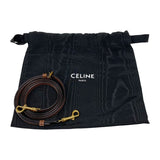セリーヌ CELINE キュイルトリオンフ ミニバニティケース 10J763 ブラウン スムースカーフ レディース ショルダーバッグ