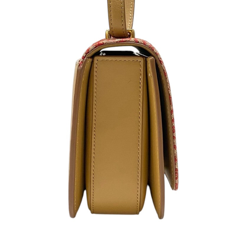 ロエベ LOEWE ゴヤバッグ・スモール レッド×キャメル ゴールド金具