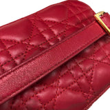 クリスチャン・ディオール Christian Dior DIOR TRAVEL ヴァニティ スモール S5488 レッド カナージュラムスキン レディース ハンドバッグ