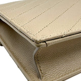 サンローラン SAINT LAURENT エンベロープ チェーンウォレット 742920 ベージュ グレインカーフ レディース ショルダーバッグ