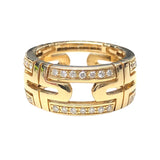 ブルガリ BVLGARI パレンテシリング ゴールド 750 ダイヤモンド ジュエリー
