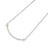 ティファニー TIFFANY＆CO Tスマイルダイヤネックレススモール ホワイトゴールド Au750 ジュエリー
