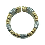 ブルガリ BVLGARI パレンテシリング ゴールドxステンレススチール K18SS ジュエリー