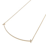 ティファニー TIFFANY＆CO Tスマイル ダイヤネックレスラージ ゴールド AU750 ジュエリー