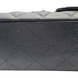 シャネル CHANEL マトラッセ25 A01112 20番台 ブラック GD金具 キャビア レディース ショルダーバッグ