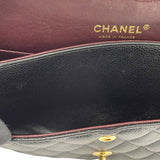 シャネル CHANEL マトラッセ25 A01112 20番台 ブラック GD金具 キャビア レディース ショルダーバッグ