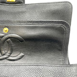 シャネル CHANEL マトラッセ25 A01112 13番台 ブラック GD金具 キャビアスキン レディース ショルダーバッグ