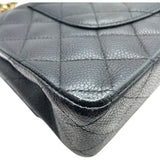 シャネル CHANEL マトラッセ25 A01112 13番台 ブラック GD金具 キャビアスキン レディース ショルダーバッグ