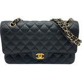 シャネル CHANEL マトラッセ25 A01112 13番台 ブラック GD金具 キャビアスキン レディース ショルダーバッグ