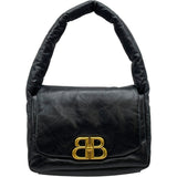 バレンシアガ BALENCIAGA モナコワンショルダー 787896 ブラック レザー レディース ハンドバッグ
