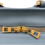 ロエベ LOEWE アマソナ30 ライトブルー レザー レディース ショルダーバッグ