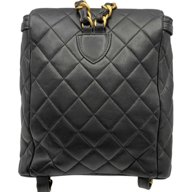 Chanel マトラッセリュック シャネル CHANEL マトラッセ リュックサック 3番台 ブラック GD金具
