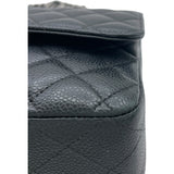 シャネル CHANEL マトラッセ25 A01112 15番台 ブラック SV金具 キャビアスキン レディース ショルダーバッグ