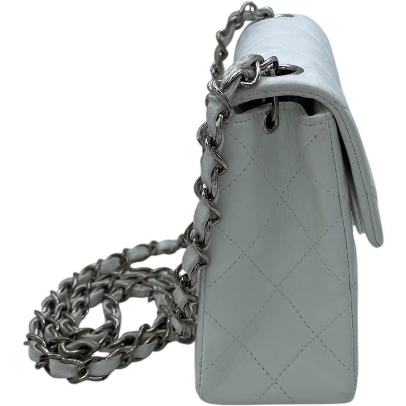 シャネル CHANEL ミニマトラッセ18 A01115 5番台 ホワイト SV金具 ラムスキン レディース ショルダーバッグ シャネル CHANEL ミニマトラッセ18 A01115 5番台 ホワイト SV金具