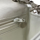 シャネル CHANEL ミニマトラッセ18 A01115 5番台 ホワイト SV金具 ラムスキン レディース ショルダーバッグ