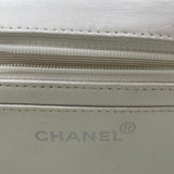 シャネル CHANEL ミニマトラッセ18 A01115 5番台 ホワイト SV金具 ラムスキン レディース ショルダーバッグ