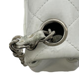 シャネル CHANEL ミニマトラッセ18 A01115 5番台 ホワイト SV金具 ラムスキン レディース ショルダーバッグ