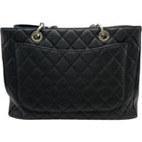 シャネル CHANEL GST チェーントート バッグ A50995 14番台 ブラック SV金具 キャビアスキン レディース トートバッグ