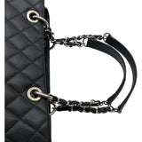 シャネル CHANEL GST チェーントート バッグ A50995 14番台 ブラック SV金具 キャビアスキン レディース トートバッグ