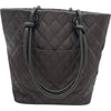 シャネル CHANEL カンボンライントートミディアム A25167 10番台 ブラウン SV金具 カーフ レディース トートバッグ