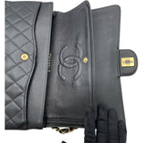 シャネル CHANEL マトラッセ25 A01112 11番台 ブラック GD金具 キャビアスキン レディース ショルダーバッグ