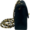 シャネル CHANEL ミニマトラッセ18 A35200 2番台 ブラック GD金具 スエード レディース ショルダーバッグ