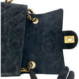 シャネル CHANEL ミニマトラッセ18 A35200 2番台 ブラック GD金具 スエード レディース ショルダーバッグ