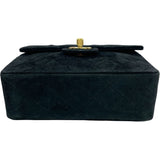 シャネル CHANEL ミニマトラッセ18 A35200 2番台 ブラック GD金具 スエード レディース ショルダーバッグ