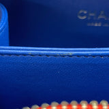 シャネル CHANEL CCフィグリー バニティ A93342 26番台 ブルー/レッド/ホワイト GD金具 キャビア レディース ショルダーバッグ