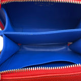 シャネル CHANEL CCフィグリー バニティ A93342 26番台 ブルー/レッド/ホワイト GD金具 キャビア レディース ショルダーバッグ