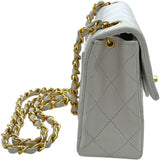 シャネル CHANEL ミニマトラッセ18 A01115 1番台 ホワイト GD金具 ラムスキン レディース ショルダーバッグ