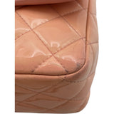 シャネル CHANEL マトラッセ チェーンショルダー 17番台 ピンクベージュ SV金具 エナメル レディース ショルダーバッグ