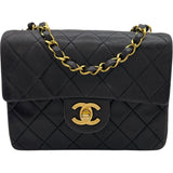 シャネル CHANEL ミニマトラッセ18 A01115 3番台 ブラック GD金具 ラムスキン レディース ショルダーバッグ