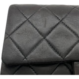 シャネル CHANEL ミニマトラッセ18 A01115 3番台 ブラック GD金具 ラムスキン レディース ショルダーバッグ