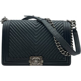 シャネル CHANEL ボーイシャネル28 A92193 20番台 ブラック SV金具 ラム レディース ショルダーバッグ