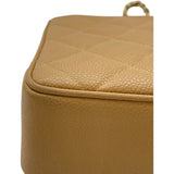 シャネル CHANEL マトラッセ チェーントート 3番台 ベージュ GD金具 キャビア レディース トートバッグ